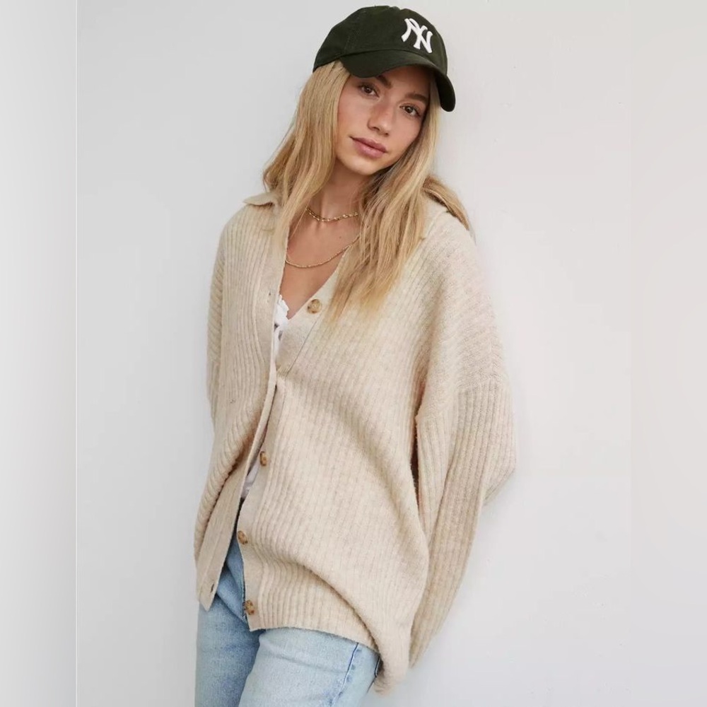 American Eagle Collared Cardigan - image 1